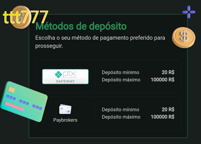O cassino ttt777bet oferece uma grande variedade de métodos de pagamento